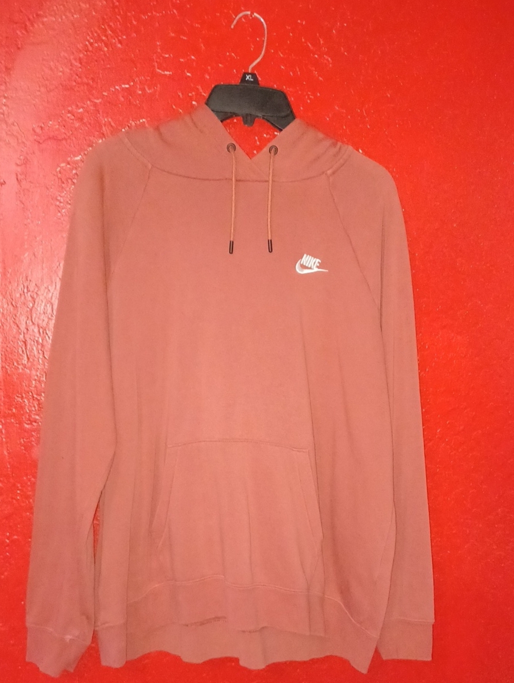 Nike Dusty Rose Hoodie with White Swoosh